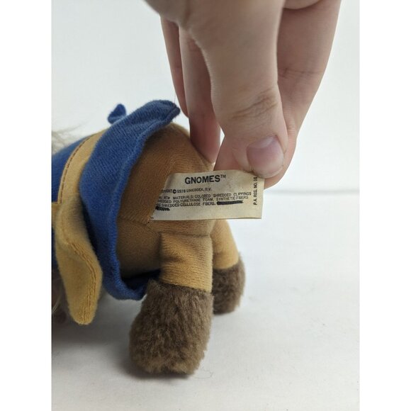 Vintage Knickerbocker Gnome Rubber Face 1978 Stuffed 10" - Picture 4 of 5